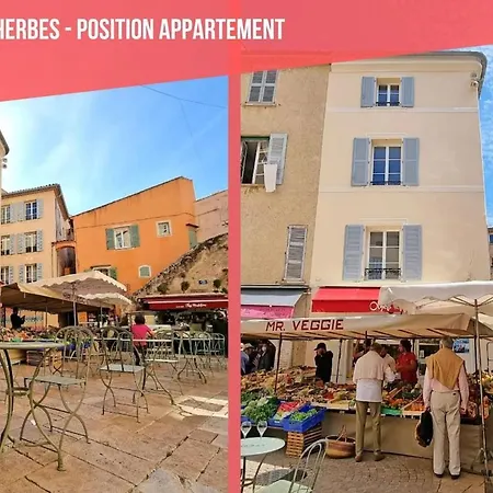 شقة Cosy - Climatise - 2 Pas Du Port - Place Aux Herbes *